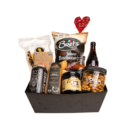 "Be Mine for Him" Black Valentine's Gift Basket