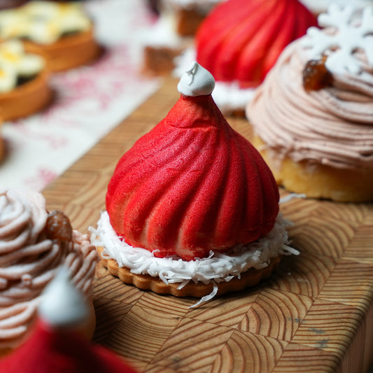 Vanilla Raspberry Santa Hat